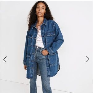 Madewell Denim Oversized Chore Coat in Laurelton Wash